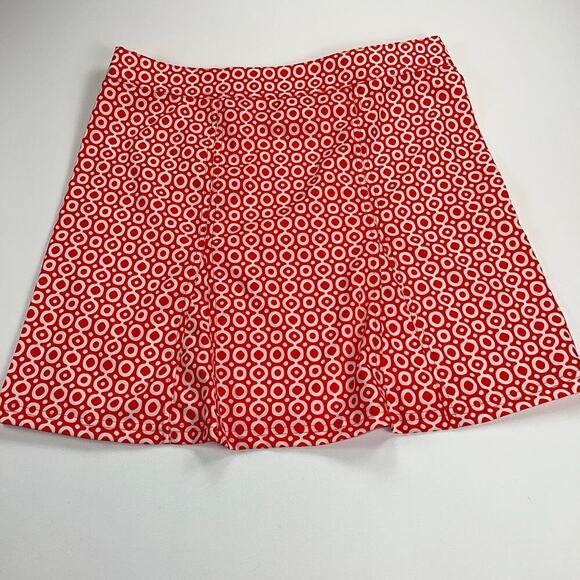 Ripskirt Hawaii Adjustable Wrap Skirt Orange Geometric Print Size L Length 2 - Picture 5 of 9